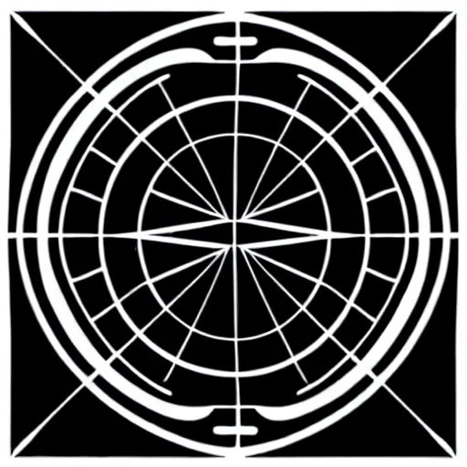 Image similar to custom black and white themed svg vector art panel for cnc plasma, laser, stencil, unique art deco planet design