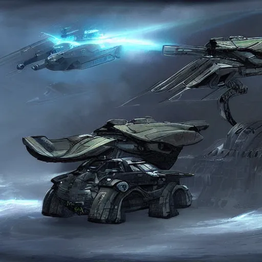 Image similar to concept art prometheus halo vehicles