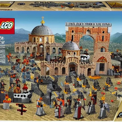 Image similar to 1 4 5 3 fall of constantinople lego set, fall of the byzantine empire, siege of constantinople by the ottoman empire