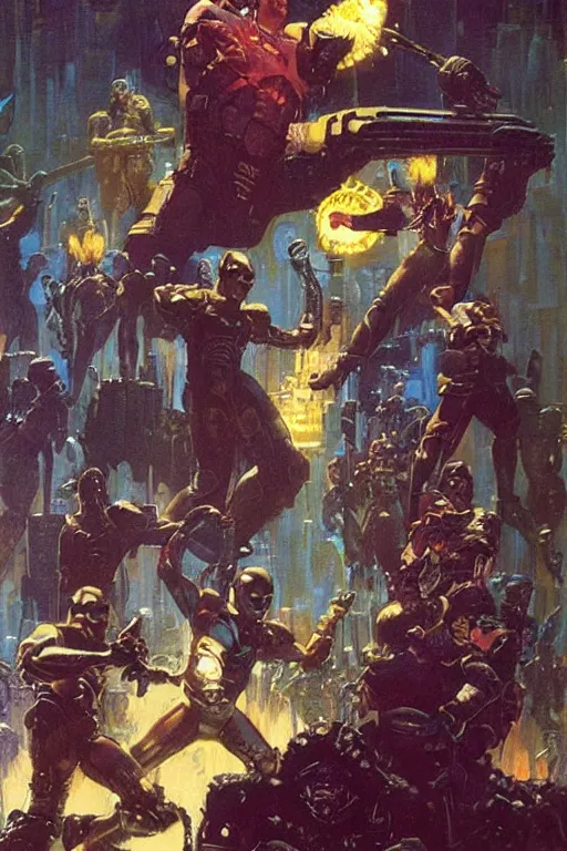 Image similar to pulp scifi fantasy illustration from marvel's eternals comic 1 9 8 0 s, by norman rockwell, jack kirby, bergey, craig mullins, ruan jia, jeremy mann, tom lovell, 5 0 s, astounding stories, amazing, fantasy, other worlds