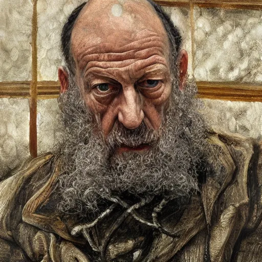 Prompt: high quality high detail painting by lucian freud, hd, balon greyjoy