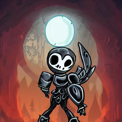 Image similar to human wearing hollow knight armor