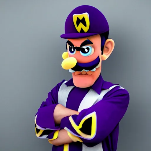 Image similar to waluigi as a real person