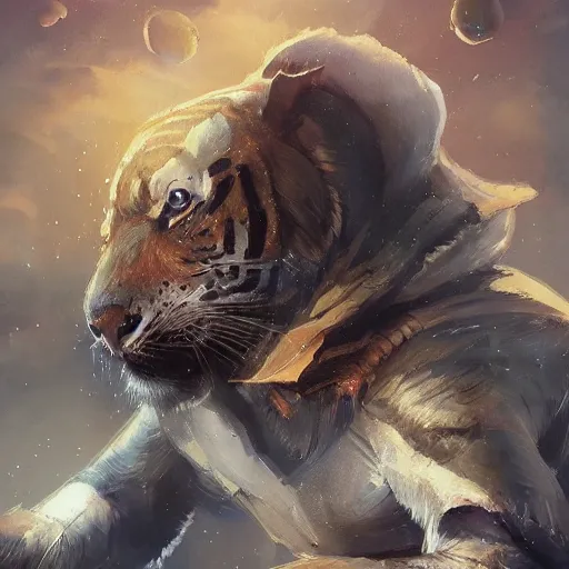 Image similar to an aesthetic award winning commission of a male anthro tiger singing on a spaceship,digital art,art by greg rutkowski,ross tran,character design by charles bowater,artgerm,hyperdetailed body,detailed face,beautiful,artstation,deviantart,stylish,space themed