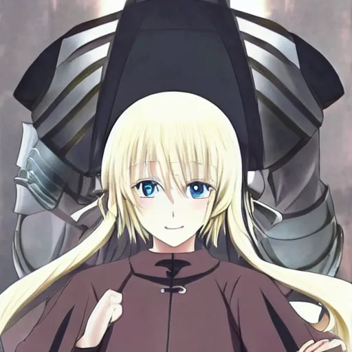 Image similar to a beautiful blonde anime knight sasucchi 9 5