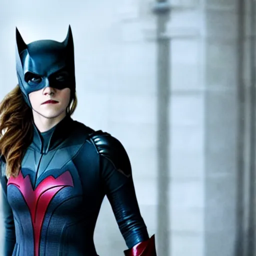 Image similar to Emma Watson as Batwoman