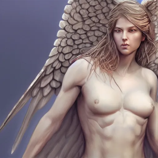 Prompt: Biblically accurate angel, artstation, digital art, detailed, realistic