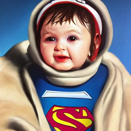 Image similar to portrait of a baby seal super hero, oil painting by alex ross