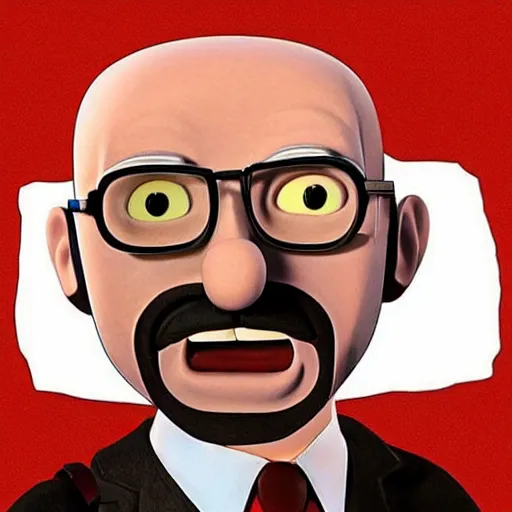 Prompt: “ walter white in the style of wallace and gromit claymation on a white background, super detailed ”