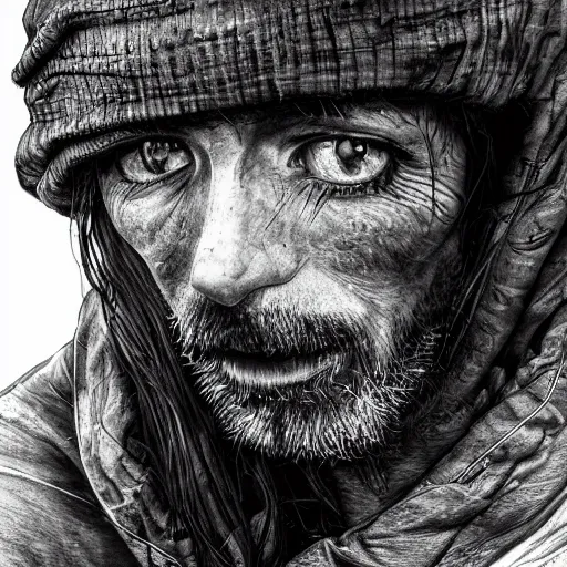 Image similar to photorealistic detailed picture, extreme, uhdr, life as homeless, a best seller 2 0 5 0 book, from poor to still poor., fine details, highly detailed, intricate, fine proportionate, smooth sharp focus