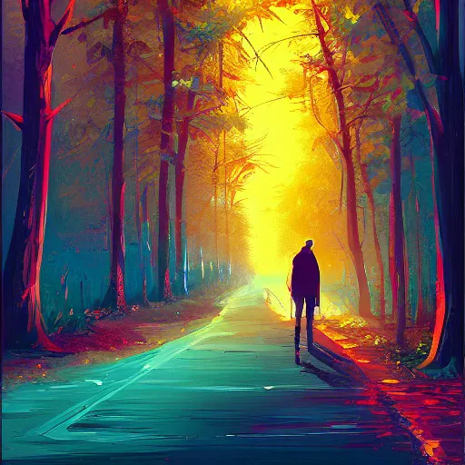 Image similar to a character by Alena Aenami