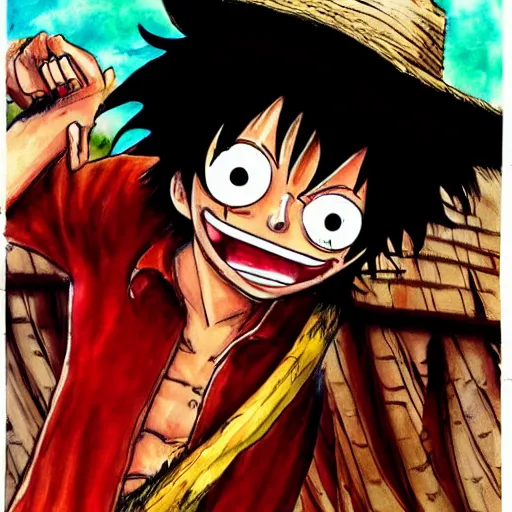 Image similar to monkey d luffy by neil gaiman