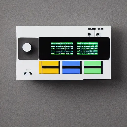 Image similar to “Futuristic pocket synthesizer designed by Dieter Rams”