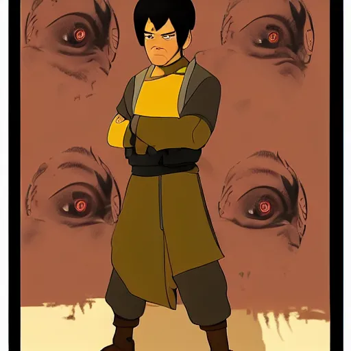 Image similar to Laurence Fishburne in Avatar: the last airbender, designed by Bryan Konietzko