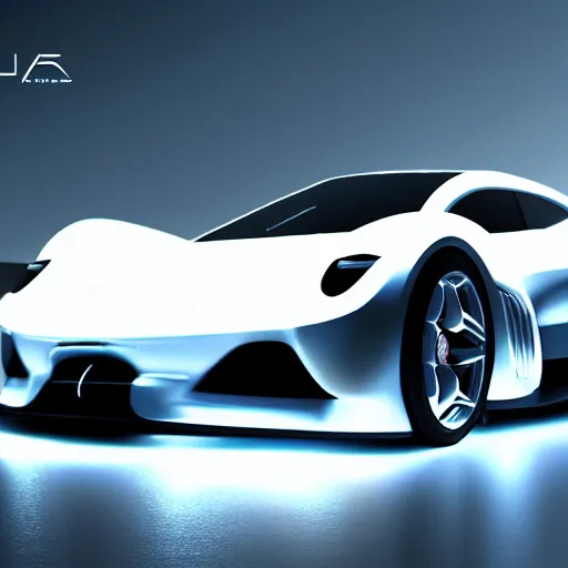 Image similar to luxury sports car , mystic aura , glowing , rim lighting , 4k , HD , realistic