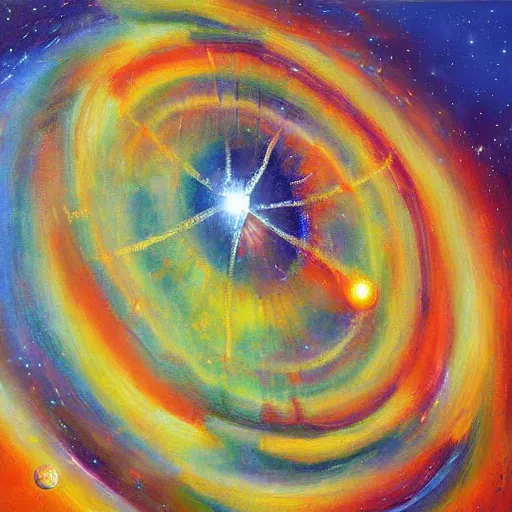 Image similar to The Higgs Boson, a detailed painting by Wojciech Siudmak