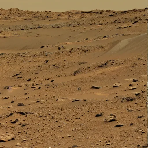 Image similar to Cat looking figure in the distance, an old restored photo from a Curiosity Mars rover