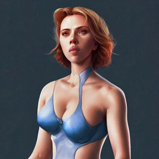 Prompt: Scarlett Johansson super happy, anatomy, only two hands, highly detailed, digital painting, artstation, concept art, smooth, sharp focus, illustration, Unreal Engine 5, 8K, art by art by artgerm and greg rutkowski and edgar maxence