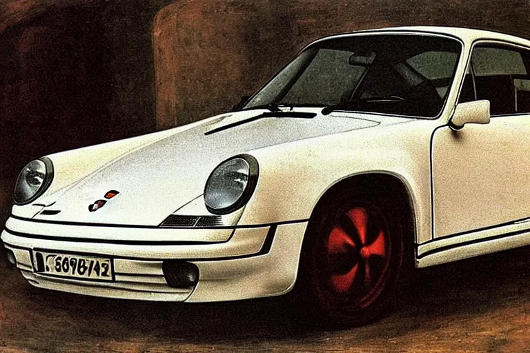 Image similar to the 1 4 8 0 porsche 9 1 1 by leonardo da vinci