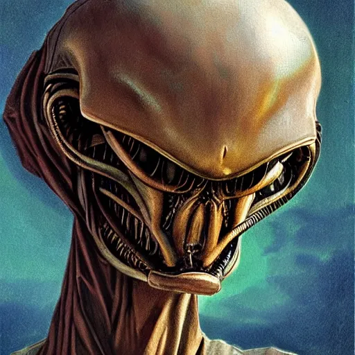 Image similar to alien by repin