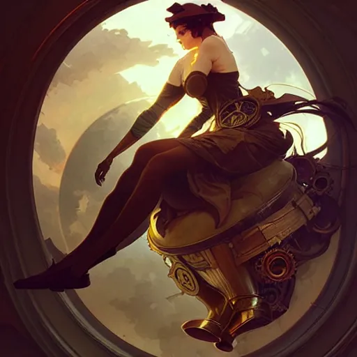Prompt: sneakers, steampunk, sculpture, concept art, smooth, sharp focus, illustration, art by artgerm and greg rutkowski and alphonse mucha