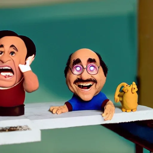 Image similar to claymation of danny devito