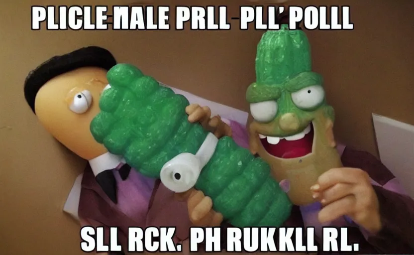 Image similar to pickle-rick rick-roll