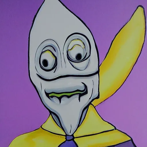 Image similar to pulcinella as mr burns, painted by antoinette kelly