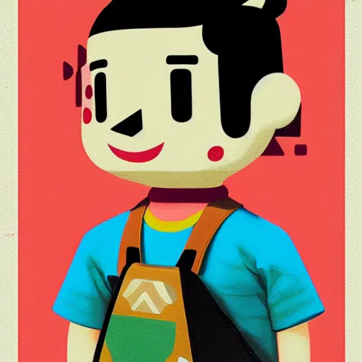 Prompt: Animal Crossing Profile Picture by Sachin Teng, asymmetrical, Organic Painting , Matte Painting, geometric shapes, hard edges, graffiti, street art, 300 dpi :2 by Sachin Teng:4