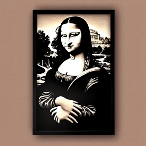 Image similar to monalisa in the style of emma watson