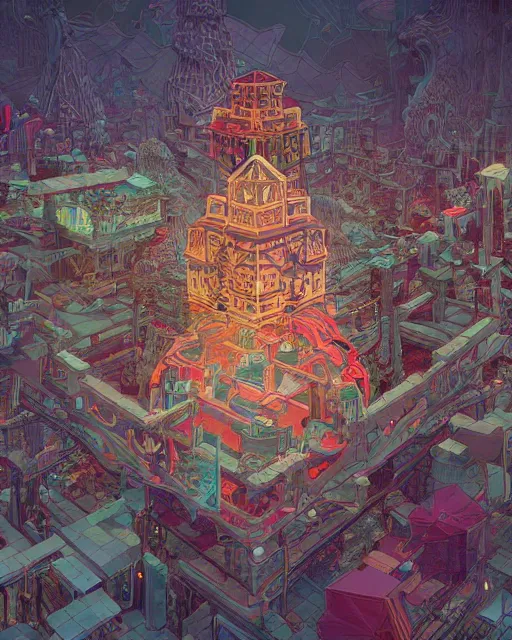 Image similar to highly detailed vfx of icosahedron, global illumination, detailed and intricate environment by james jean, victo ngai and tristan eaton