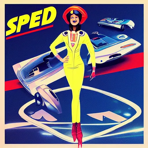 Image similar to “speed racer (1967) reimagined by mad dog jones, octane, digital art”