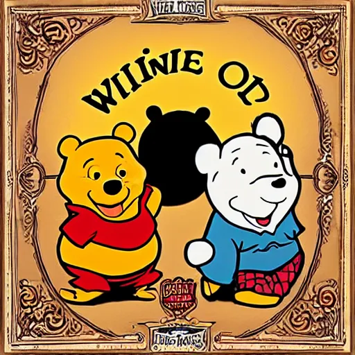 Image similar to album cover of winnie the poo