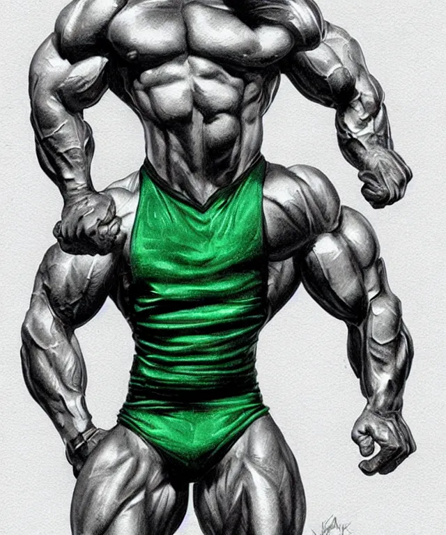 Image similar to muscular luigi wearing a green jumpsuit pumping iron in a dingy gym by ilya kuvshinov, bodybuilder ernest khalimov, super mario bros symmetrical face concept art, hyper realistic, intricate, elegent, highly detailed, digital painting, concept art, smooth, sharp, focus, illustration, art by artgerm and greg rutkowski and alphonse mucha, artstation