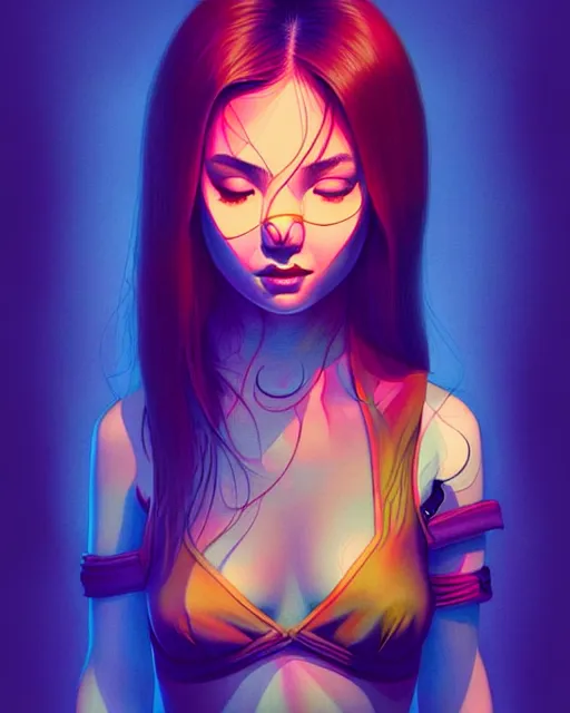 Image similar to richly detailed color illustration of a strangers-in-the-night illustrated by Artgerm and Mina Petrovic and Timothy Kong and Marina Federovna. 3D shadowing
