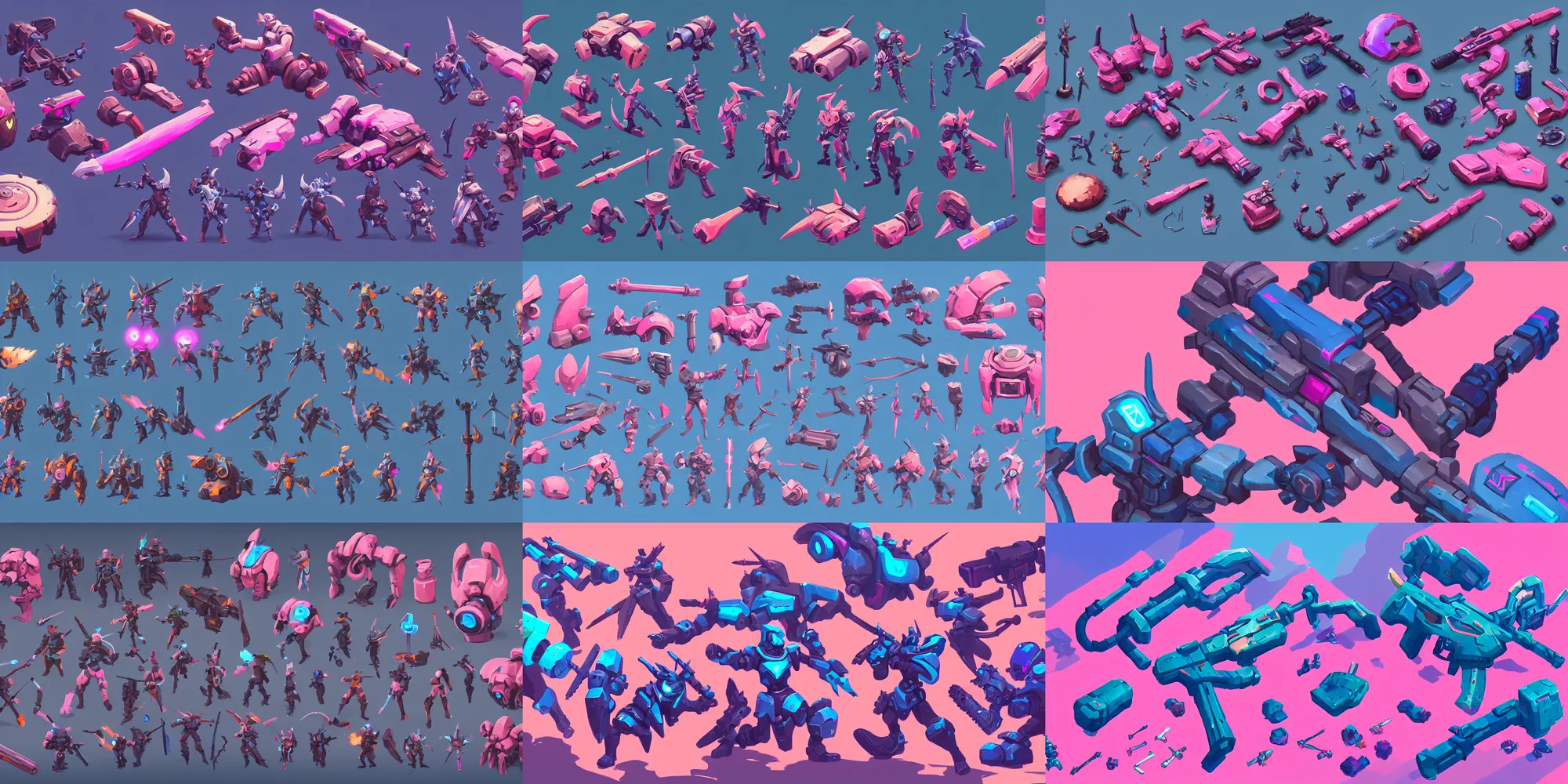 Prompt: game asset of hardware, in gouache detailed paintings, props, stylized, 2 d sprites, kitbash, arcane, overwatch, blue and pink color scheme, 8 k, close up