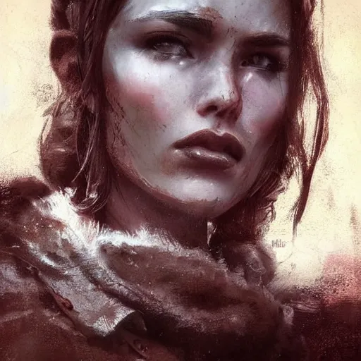 Image similar to only love is with us now something warm and pure, colourised, face portrait, epic, tragic, military art, fantasy, dieselpunk, hd shot, digital portrait, beautiful, artstation, comic style, by artgerm, guy denning, jakub rozalski, magali villeneuve and charlie bowater