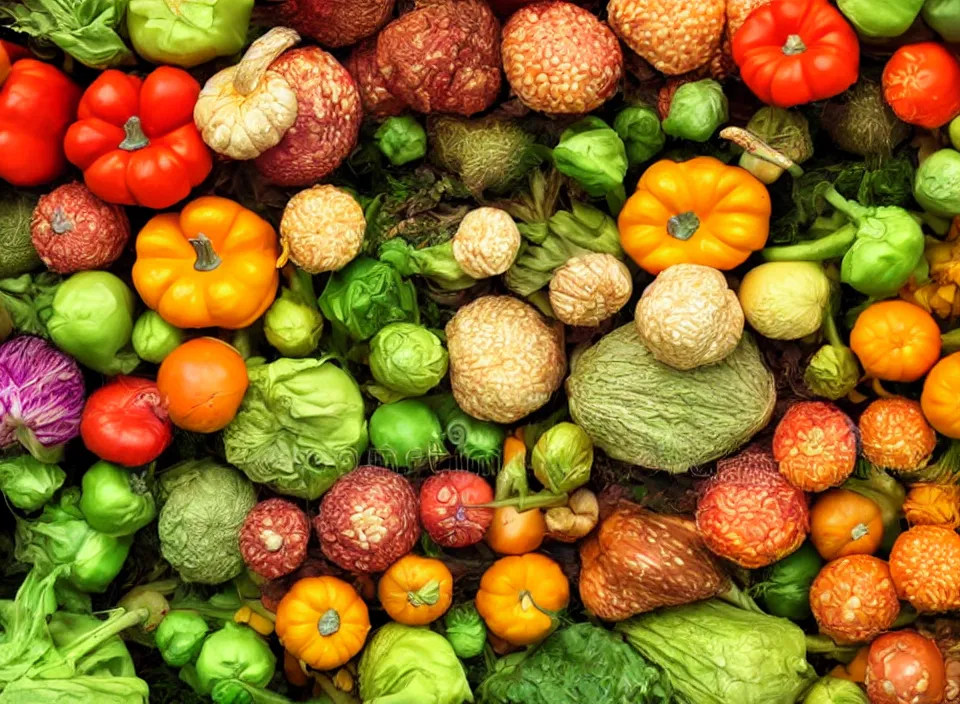 Image similar to photorealistic fall vegetables, stock photography