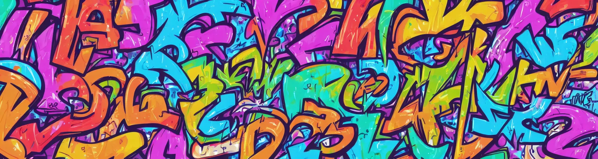 Image similar to graffiti letters, graffiti writing, graffiti, highly detailed, digital painting, artstation, concept art, sharp focus, illustration, by lisa frank