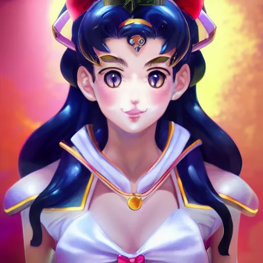 Prompt: a portrait of sailor moon, made by stanley artgerm lau, wlop, rossdraws, artstation, cgsociety, concept art, cgsociety, octane render, trending on artstation, artstationhd, artstationhq, unreal engine, 4 k, 8 k,