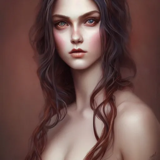 Prompt: tom bagshaw, young female wearing a full tight curvy long dress, professionally retouched, perfect blue eyes, ultra realistic soft painting, floating long hair, soft facial traits, perfectly detailed linework, symmetrical accurate intricate features, highly detailed, artstation, sharp focus