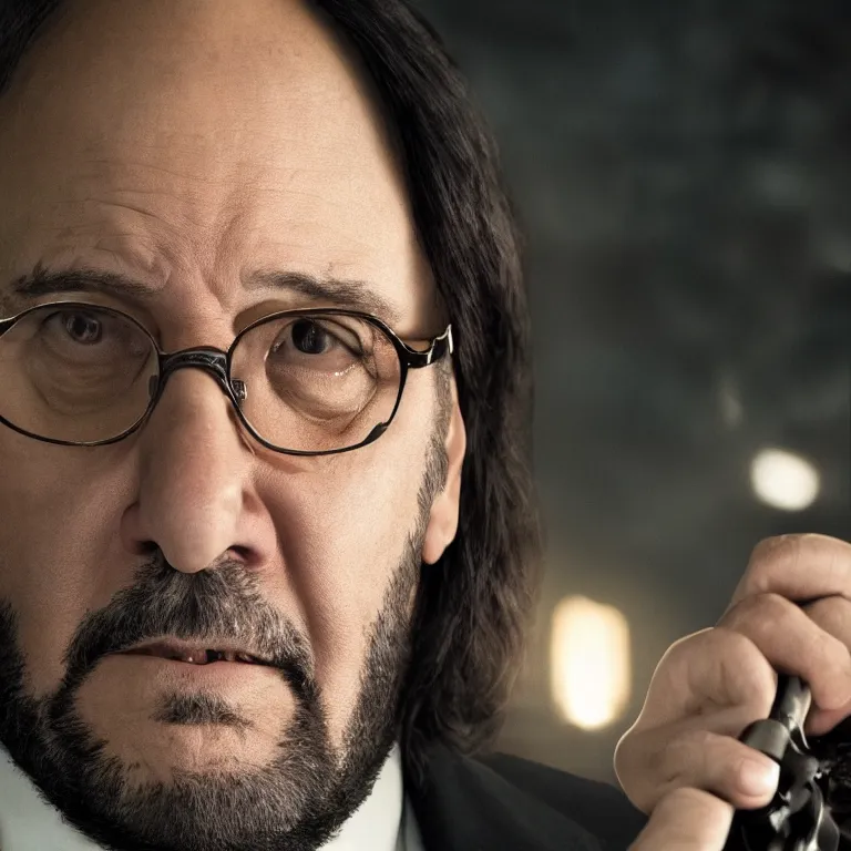 Prompt: Danny DeVito as John Wick , cinematic lighting, photorealistic image, 8k, ultra detailed, high resolution,