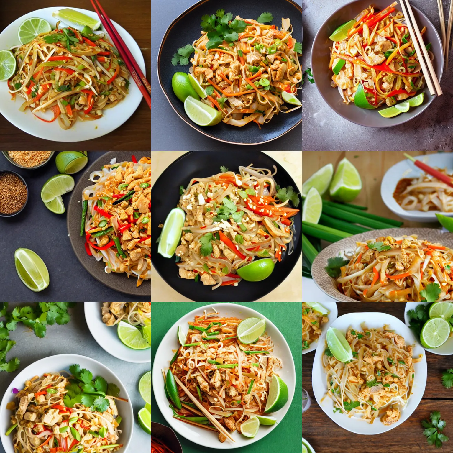 Prompt: delicious pad thai