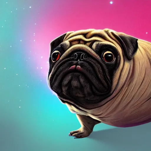 Image similar to A tardigrade with the eyes and mouth of a pug, national geographic-file-photograph, paywall-content, premium-award-winning, trending on artstation