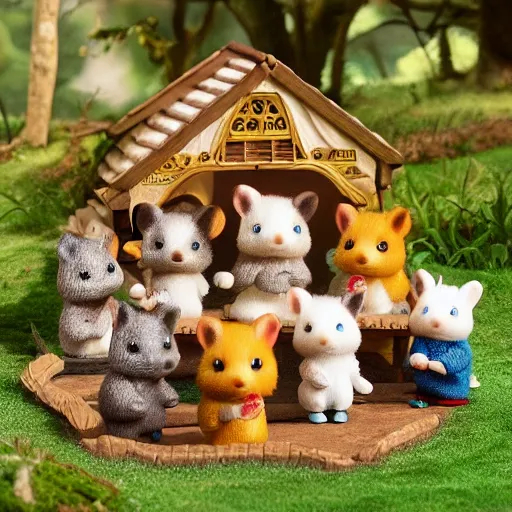 Prompt: lord of the rings calico critters