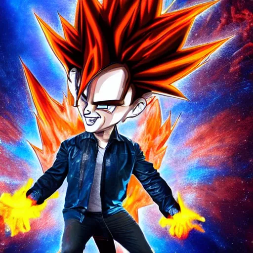 Prompt: elon musk as goku