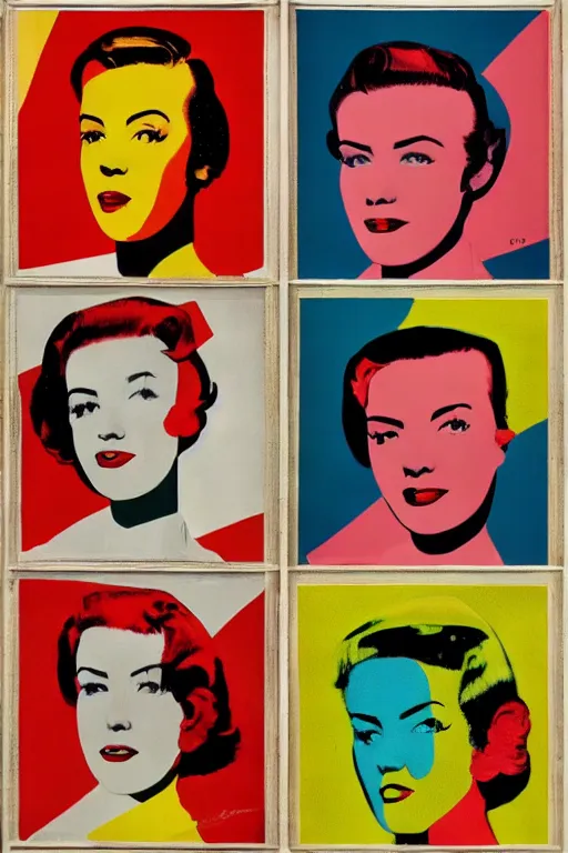 Image similar to midcentury modern pop art