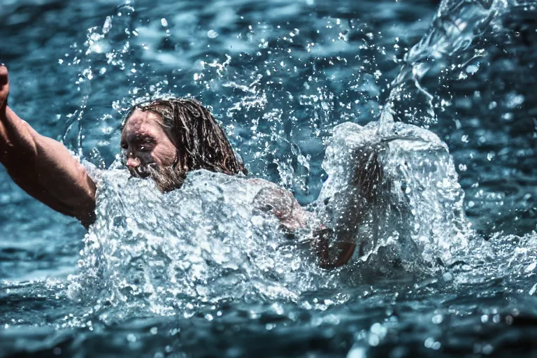 Prompt: The moment Jesus Christ made wine from water, caught on camera, candid photo, ultra secret, Canon tele lenses,