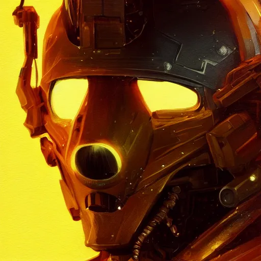 Prompt: helmet lion cyberpunk made of yellow lava and fire art by artgerm and greg rutkowski, profile portrait, cyberpunk fashion, realistic shaded perfect face, fine details, very dark environment, misty atmosphere, closeup, d & d, fantasy, intricate, elegant, highly detailed, digital painting, artstation, concept art, matte, sharp focus, illustration, hearthstone