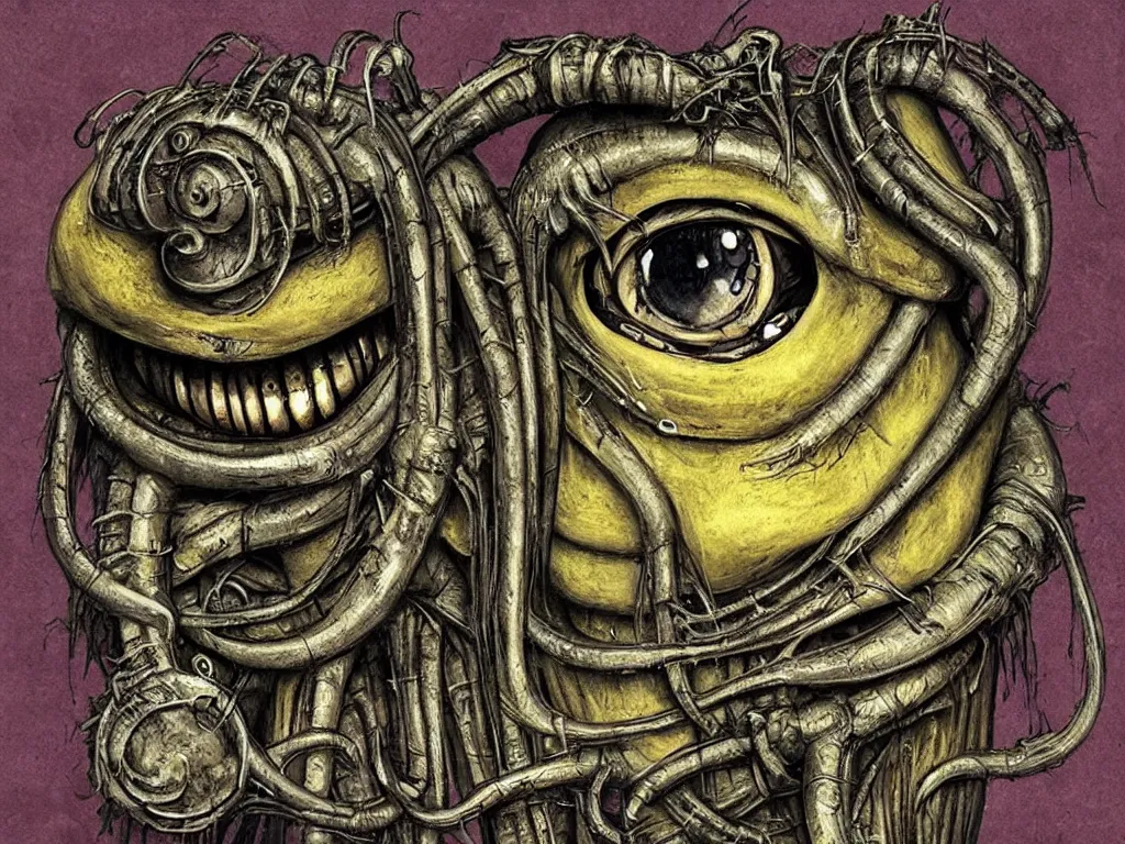 Prompt: “eldritch horror minion by H.R. Giger”